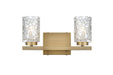 Elegant Lighting - LD7026W14SG - Two Light Wall Sconce - Cassie - Satin Gold
