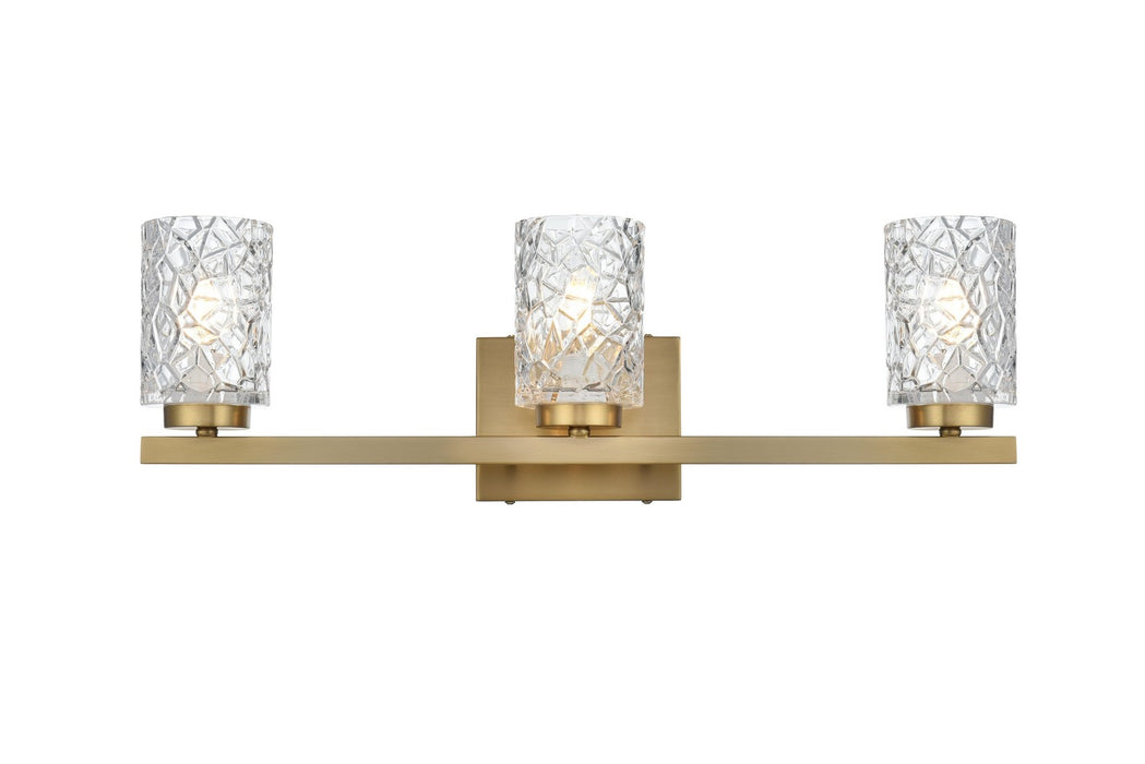Elegant Lighting - LD7027W24SG - Three Light Wall Sconce - Cassie - Satin Gold