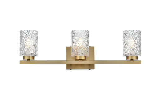Cassie Three Light Wall Sconce Satin Gold