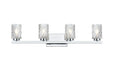Elegant Lighting - LD7028W32C - Four Light Wall Sconce - Cassie - Chrome