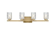 Elegant Lighting - LD7028W32SG - Four Light Wall Sconce - Cassie - Satin Gold