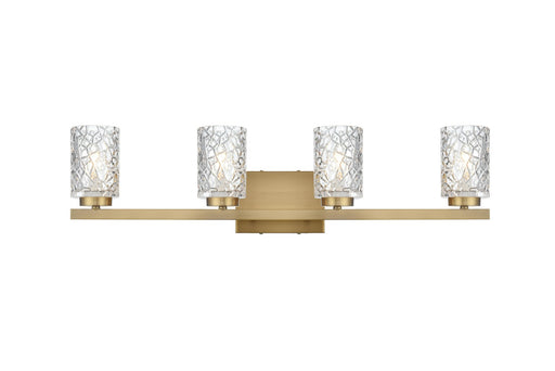 Cassie Four Light Wall Sconce Satin Gold