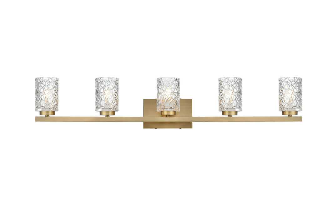 Elegant Lighting - LD7029W41SG - Five Light Wall Sconce - Cassie - Satin Gold