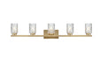 Elegant Lighting - LD7029W41SG - Five Light Wall Sconce - Cassie - Satin Gold