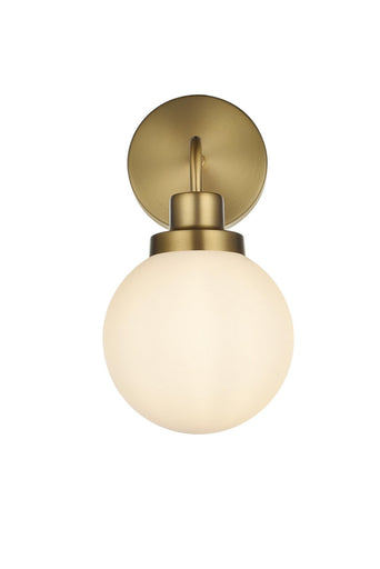 Hanson One Light Wall Sconce Satin Gold