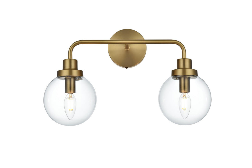 Elegant Lighting - LD7033W19SG - Two Light Wall Sconce - Hanson - Satin Gold