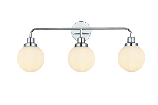 Hanson Three Light Wall Sconce Chrome