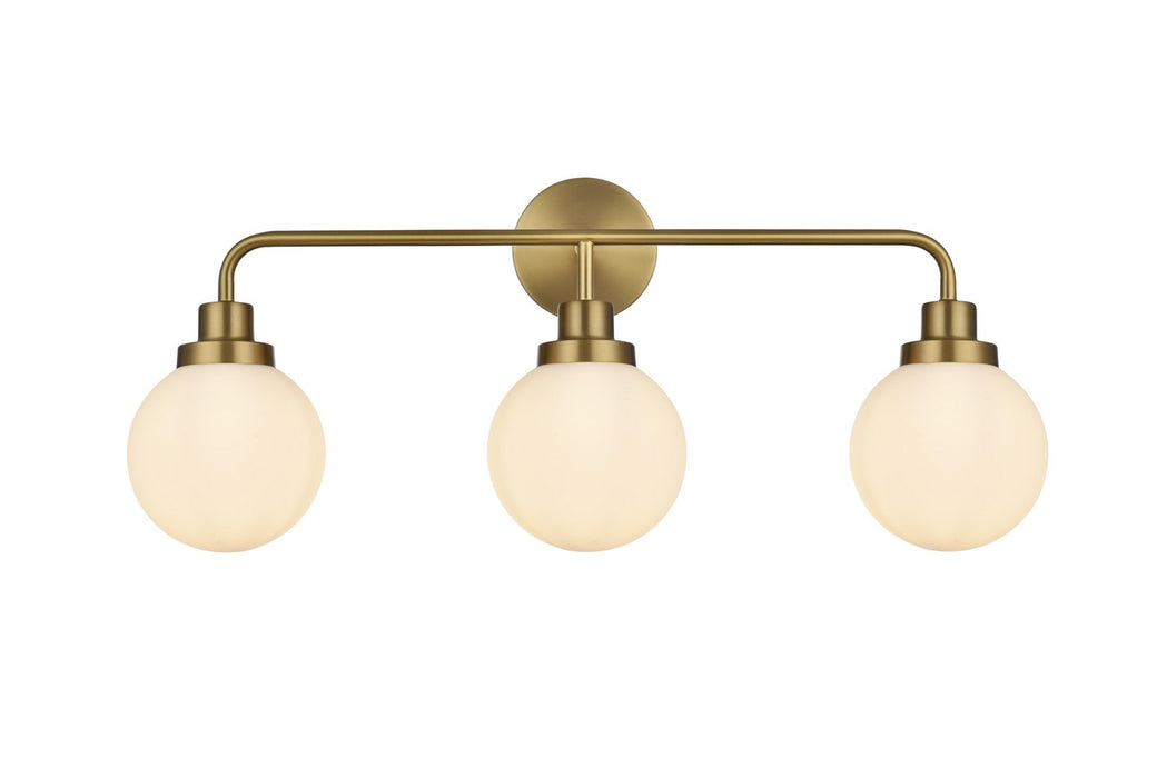 Elegant Lighting - LD7034W28SG - Three Light Wall Sconce - Hanson - Satin Gold