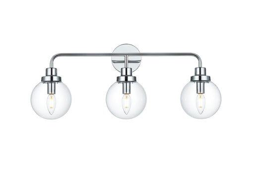 Hanson Three Light Wall Sconce Chrome