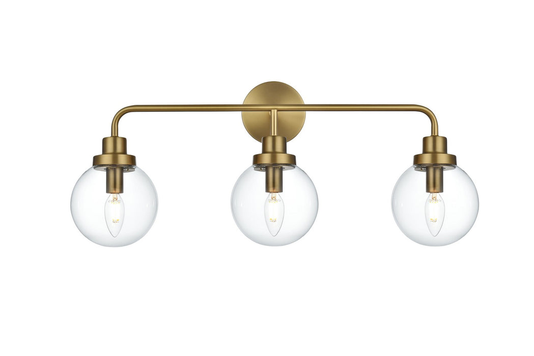 Elegant Lighting - LD7035W28SG - Three Light Wall Sconce - Hanson - Satin Gold