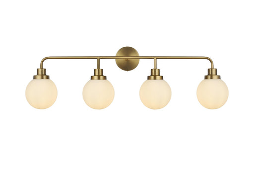 Elegant Lighting - LD7036W38SG - Four Light Wall Sconce - Hanson - Satin Gold