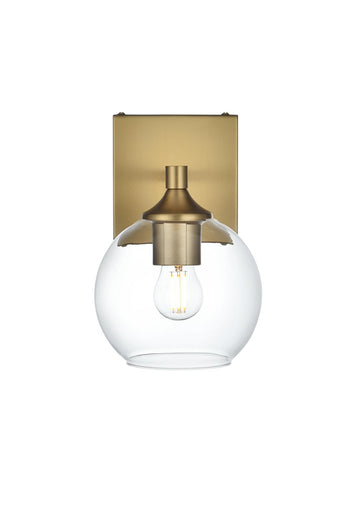 Eero One Light Wall Sconce Satin Gold