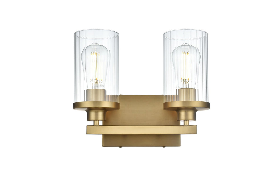 Elegant Lighting - LD7316W12SG - Two Light Wall Sconce - Thane - Satin Gold