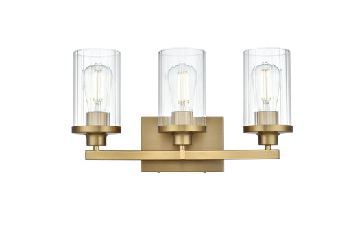 Elegant Lighting - LD7316W18SG - Three Light Wall Sconce - Thane - Satin Gold