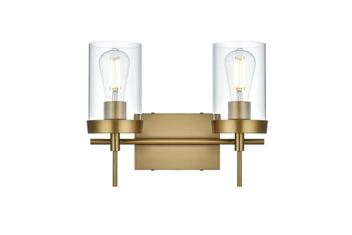 Taryin Two Light Wall Sconce Satin Gold