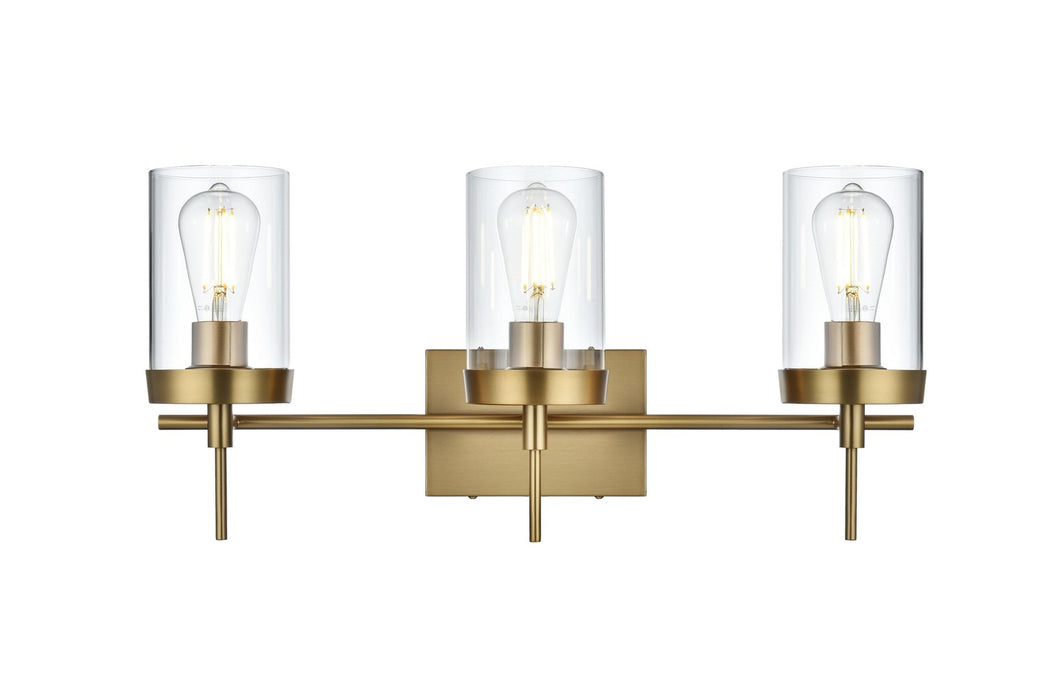 Elegant Lighting - LD7319W24SG - Three Light Wall Sconce - Taryin - Satin Gold