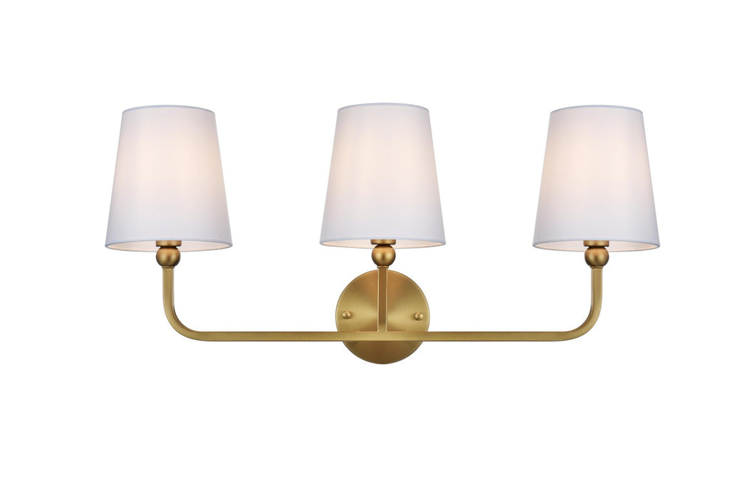 Elegant Lighting - LD7322W26SG - Three Light Wall Sconce - Senna - Satin Gold