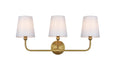 Elegant Lighting - LD7322W26SG - Three Light Wall Sconce - Senna - Satin Gold
