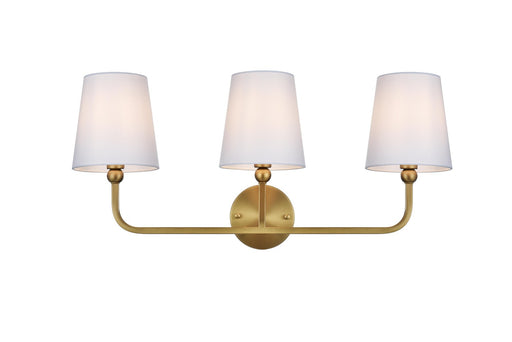 Elegant Lighting - LD7322W26SG - Three Light Wall Sconce - Senna - Satin Gold