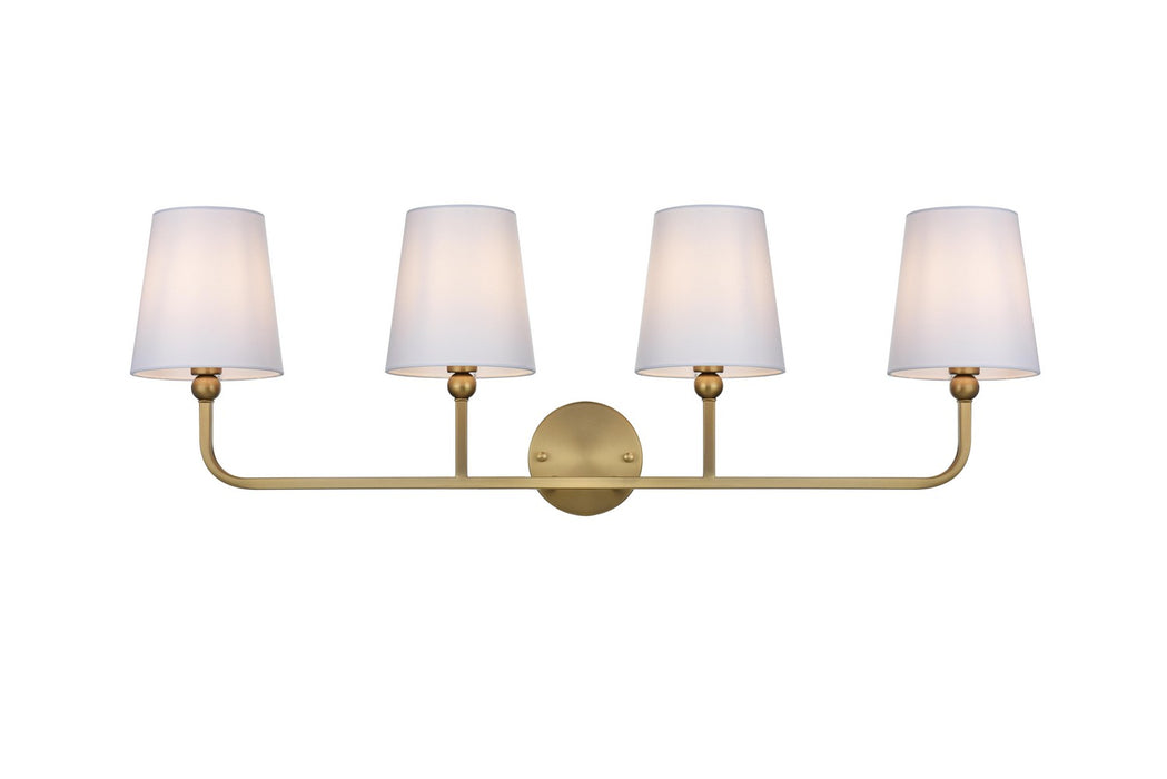 Elegant Lighting - LD7322W36SG - Four Light Wall Sconce - Senna - Satin Gold