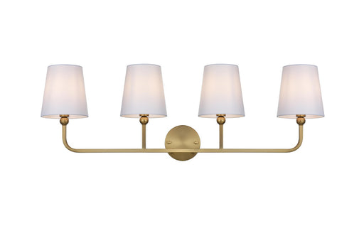Senna Four Light Wall Sconce Satin Gold