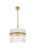 Elegant Lighting - LD925D16SG - Three Light Chandelier - Paulina - Satin Gold