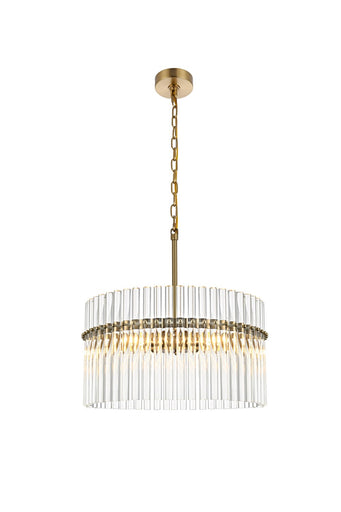 Paulina Four Light Chandelier Satin Gold