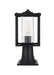 Elegant Lighting - OD302P15BK - One Light Outdoor Post Mount - Dover - Black