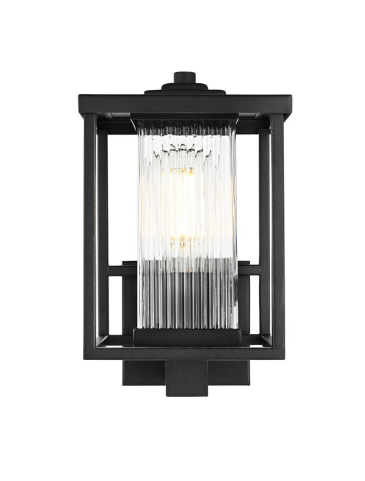 Elegant Lighting - OD302W12BK - One Light Outdoor Wall Sconce - Dover - Black