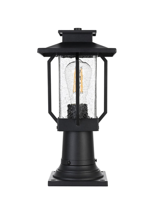 Elegant Lighting - OD304P15BK - One Light Outdoor Post Mount - Salem - Black
