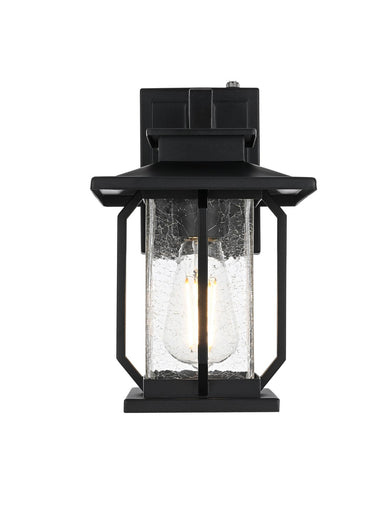 Salem One Light Outdoor Wall Sconce Black