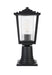 Elegant Lighting - OD305P16BK - One Light Outdoor Post Mount - York - Black