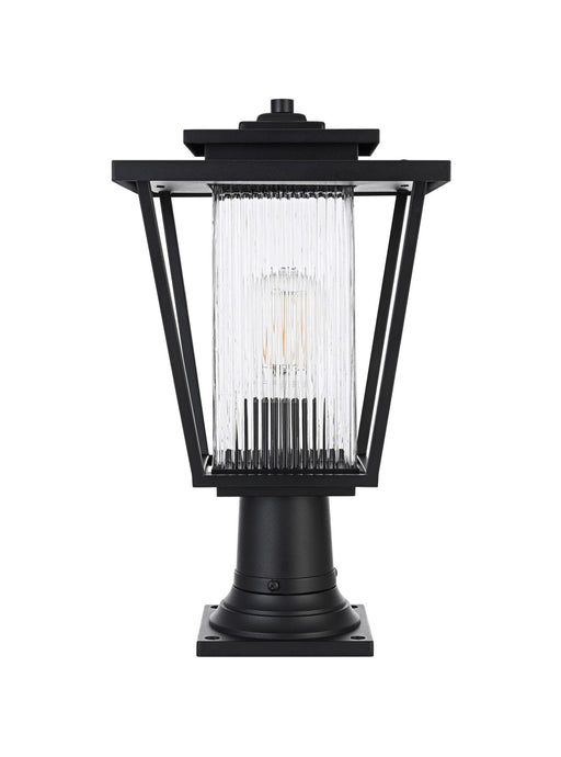 Elegant Lighting - OD305P18BK - One Light Outdoor Post Mount - York - Black