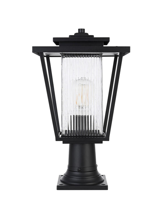Elegant Lighting - OD305P18BK - One Light Outdoor Post Mount - York - Black