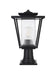 Elegant Lighting - OD305P18BK - One Light Outdoor Post Mount - York - Black