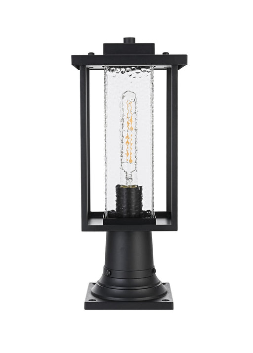 Elegant Lighting - OD307P17BK - One Light Outdoor Post Mount - Philip - Black