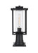 Elegant Lighting - OD307P17BK - One Light Outdoor Post Mount - Philip - Black
