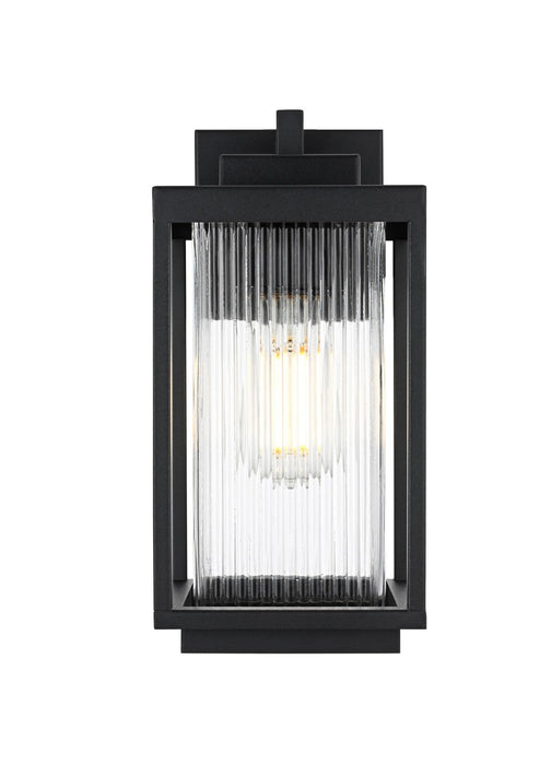 Elegant Lighting - OD308W13BK - One Light Outdoor Wall Sconce - Ludlow - Black