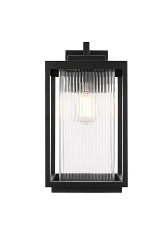 Ludlow One Light Outdoor Wall Sconce Black