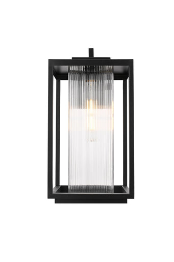 Ludlow One Light Outdoor Wall Sconce Black