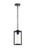 Elegant Lighting - OD310H13BK - One Light Outdoor Pendant - Memphis - Black