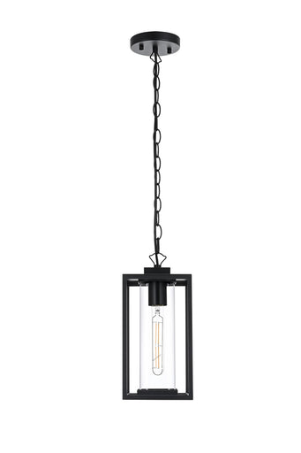 Memphis One Light Outdoor Pendant Black