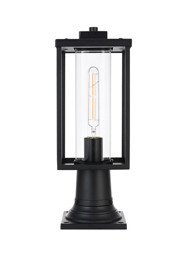 Memphis One Light Outdoor Post Mount Black