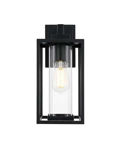 Memphis One Light Outdoor Wall Sconce Black