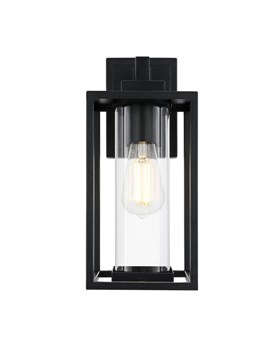 Elegant Lighting - OD310W14BK - One Light Outdoor Wall Sconce - Memphis - Black
