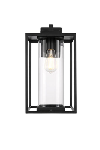 Memphis One Light Outdoor Wall Sconce Black