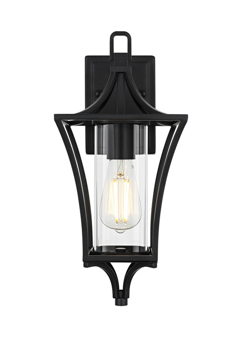Elegant Lighting - OD311W16BK - One Light Outdoor Wall Sconce - Belgrade - Black