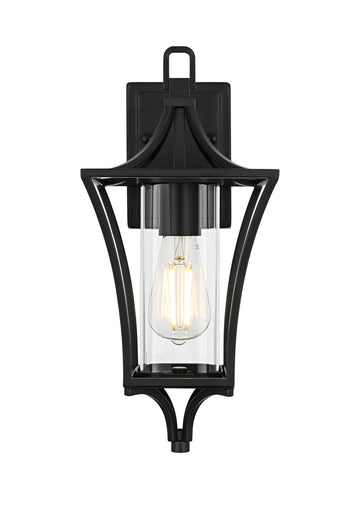 Belgrade One Light Outdoor Wall Sconce Black