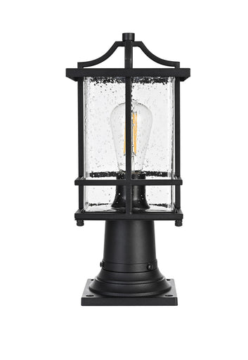 Miller One Light Outdoor Post Mount Black