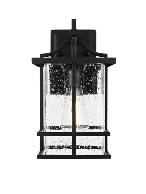 Elegant Lighting - OD312W12BK - One Light Outdoor Wall Sconce - Miller - Black